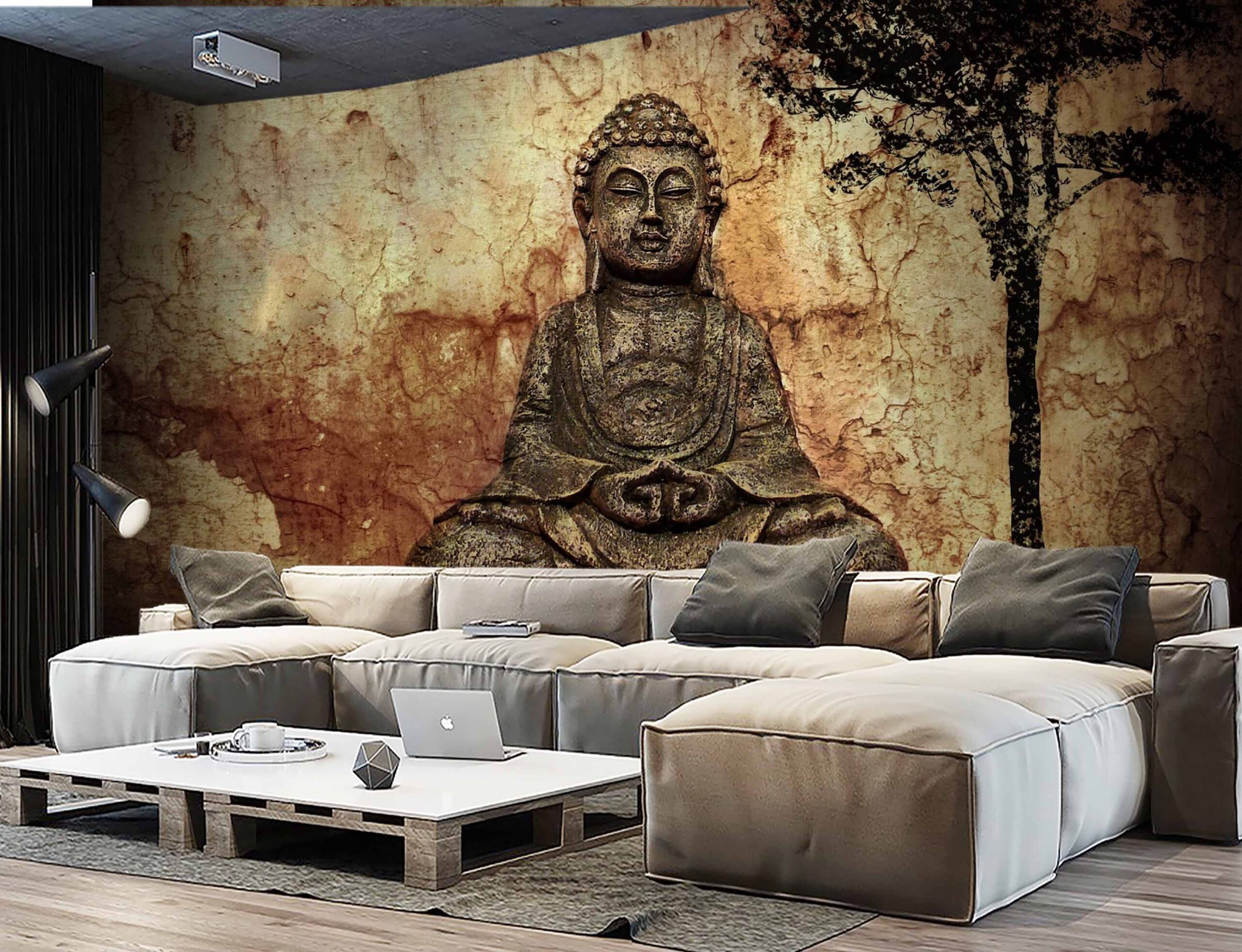 Buy Online - Meditating Buddha Wallpaper, 3D Buddha Wallpaper, Removable  Peel & Stick Wallpaper, Buddha Wall Mural, Self Adhesive Vinyl Wall Sticker  in US